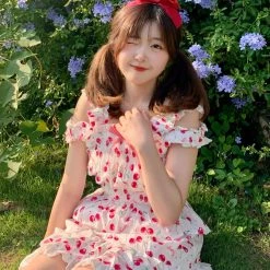 Rose Candy New Arrivals Summer Cherry Girl Set