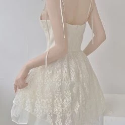 Vintage Inspired Moonlight Ballerina Lace Mini Dress New Arrivals