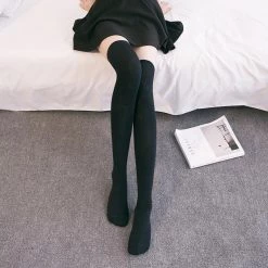 Peiliee Shop New Arrivals [Basic] Jk High School Girl OverKnees Socks