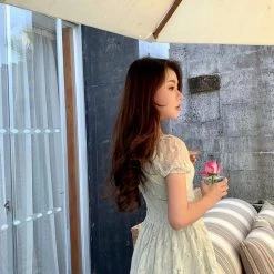 Boss JIA [Premium Selected] Minty Mojito Lace Mini Dress New Arrivals