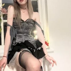 Peiliee Shop [Sweden Warehouse] Moonlight Melody Corset With Bones Last Chance