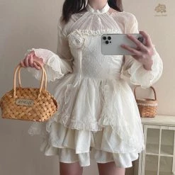 My Favorite 2022 Lost In Rose Land Romantic Mini Dress