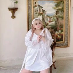 DAJUN New Arrivals [Curve Beauty] Daydream Angel Lounge Wear Set