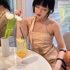 Peiliee Shop X Arilf New Arrivals [Exclusive To PeilieeShop] Bambi Poka Mini Dress