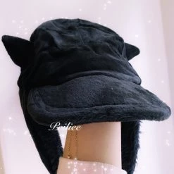 Nakiss New Arrivals Devil Doll Baseball Cap Faux Fur