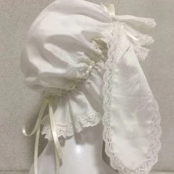 Peiliee Shop Babydoll Lolita Fashion Handmade Lace Bunny Ear Hat New Arrivals