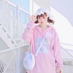 Peiliee Shop Babydoll Lolita Fashion Handmade Lace Bunny Ear Hat New Arrivals