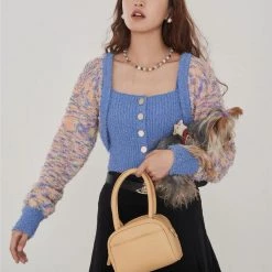 Mummy Cat New Arrivals Paris Autumn Walk Soft Cardigan Set