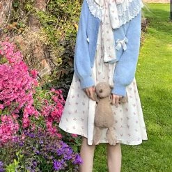 [Arilf] Winter In Paris Garden Floral Dress New Arrivals