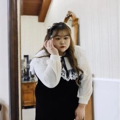 DAJUN [Curve Beauty] Princess Mary Vintage Dress