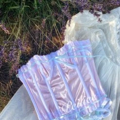 Peiliee Studio [Sweden] Lavender Dreams Handmade Satin Corset