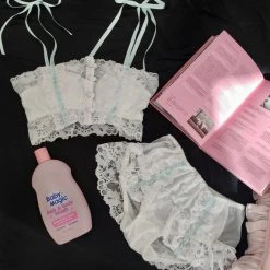 Japanese Lingeire Cottage Floral Dream Bralette Set