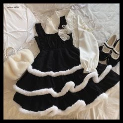 Sleep Doll [Pre-order] Snow Angel Dress Set With Cape Summer 2022