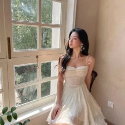 Mummy Cat [Sweden Warehouse] Silky Moonlight Mini Dress