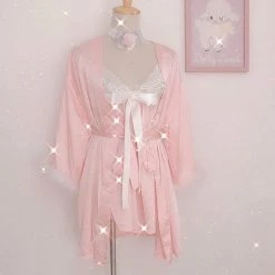 Peiliee Shop [Only 1] Fairy Dream Satin Loungewear Set Last Chance