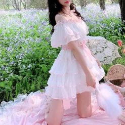 Summer Joy New Arrivals [Premium Selected] Flower Dance Floral Chiffon Dress (Designer SJ)