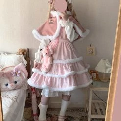 Sleep Doll [Pre-order] Snow Angel Dress Set With Cape Summer 2022