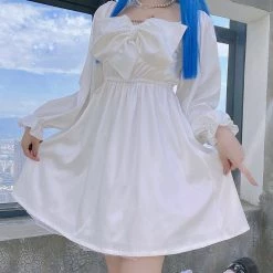 Peiliee ShopX Canmi [Premium Selected] Kiss Me Softly Satin Dress