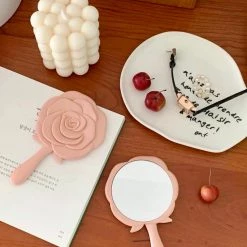 Basic Mini Rose Hand Mirror