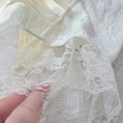 [Basic] White Chocolate Milk Lace Corset