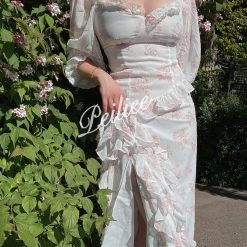 Basic Fashion Last Chance [Sweden Warehouse] Floral Garden Chiffon Dress