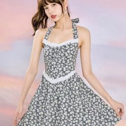 Mummy Cat Daisy Days Gingham Mini Dress