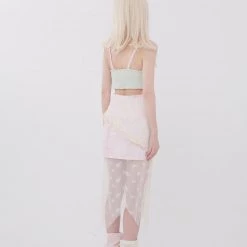 [Rose Island] Minty Lemonade Top And Skirt Set