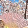Peiliee Shop [Basic] Kyoto Sakura Season - Lace Handle Fan