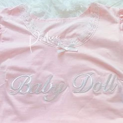 Peiliee Shop [Peiliee 3 Years Anniversary] Min Sötnos Sweet Babydoll (babygirl) Larme Cotton Top New Arrivals