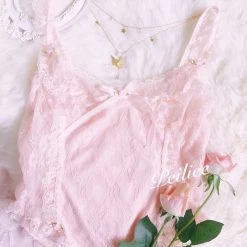 Peiliee [Handmade Lingerie] Pearly Mermaid Pastel Fairy Lace Body