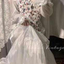 MANXI VINTAGE Rose Girl Floral Corset MANXI