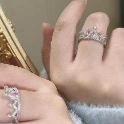 RAN Handmade Jewelry Princess Angela Crown Silver Ring Summer 2022