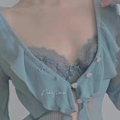 Pure Nora [Basic] Pure Romance Knit Thin Cardigan