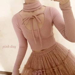 RIBERRY [Basic] Soft Angels Multi Wear Sweater Knitwear Basic Collection