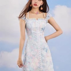 Pastel Macaroons Mini Dress (Brand Mummy Cat) 8 Pastel Macaroons Mini Dress (Brand Mummy Cat)