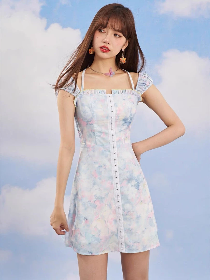 Pastel Macaroons Mini Dress (Brand Mummy Cat) 4 Pastel Macaroons Mini Dress (Brand Mummy Cat)
