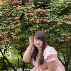 Peiliee Shop [Peiliee Design 5 Years Anniversary] Sakura Soft Satin Dress Set New Arrivals