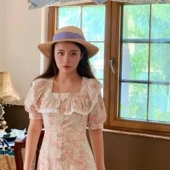 [Boss JIA] So Peachy Floral Mini Dress