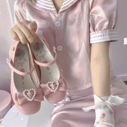 Kaguya New Arrivals [Pre-order] Sweet Ballerina Doll Mid-heel Sandal