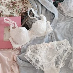 Japanese Lingerie Angel Ribbon For Stars And Roses Bra Set 42 Japanese Lingerie Angel Ribbon For Stars And Roses Bra Set