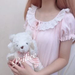 Peiliee Design [Made By Peiliee] Love Is Two Hearts As One Cotton Sleepwear Loungewear Dress