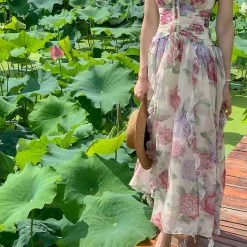 Vintage Inspired Flower Fairy Floral Dress