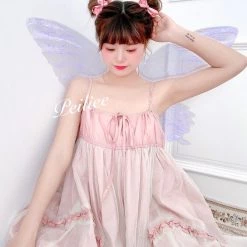 New Arrivals [Sweden Warehouse] Escaped Bunny In Peach Flower Garden Dress (designer Arilf)