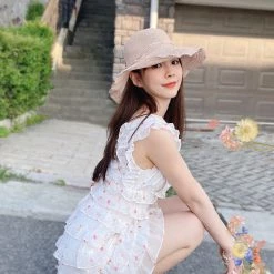 [Customized Size] Floral Day Chiffon Dress