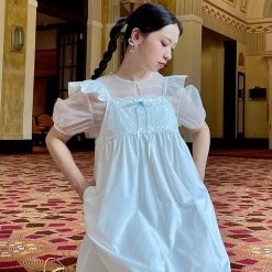My Ghost Cupid’s Heart Vintage Lace Cotton Dress New Arrivals