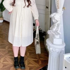 DAJUN New Arrivals [Curve Beauty] Song Of Angels Lace Dress