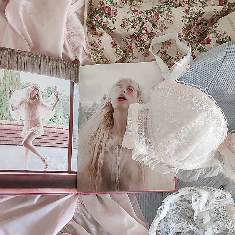 Japanese Lingerie Angel Ribbon For Stars And Roses Bra Set 20 Japanese Lingerie Angel Ribbon For Stars And Roses Bra Set