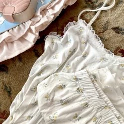 Japanese Lingeire [Basic] Pearl Flowers Day Lingerie Set