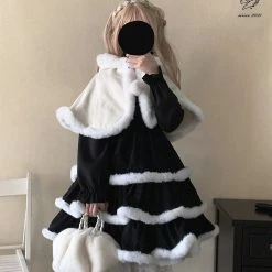 Sleep Doll [Pre-order] Snow Angel Dress Set With Cape Summer 2022