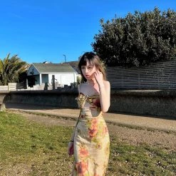 Arilf Pomegranate Flower Sea Floral Dress 40 Arilf Pomegranate Flower Sea Floral Dress